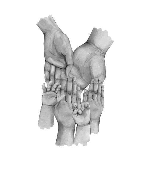 Pappa, mamma & 4 barn - poster